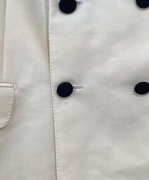 GUCCI（グッチ）GUCCI (グッチ) Double-breasted woollen blazer（ダブルブレステッドウーレンブレザー） / ダブルブレスト テーラードジャケット　721467 アイボリー サイズ:50の古着・服飾アイテム