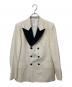 GUCCI（グッチ）の古着「Double-breasted woollen blazer（ダブルブレステッドウーレンブレザー） / ダブルブレスト テーラードジャケット　721467」｜アイボリー