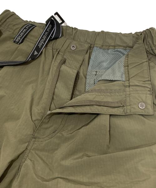 and wander（アンドワンダー）and wander (アンドワンダー) oversized cargo pants　オーバーサイズドカーゴパンツ　574-4182169 カーキ サイズ:Mの古着・服飾アイテム