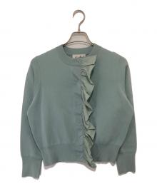 l'heritage martinique（レリタージュ マルティニーク）の古着「タフタフリルカーディガン　A0351KCD281」｜ブルー