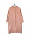 ）の古着「ノーカラーメルトンコート　6525-234-0700」｜ピンク