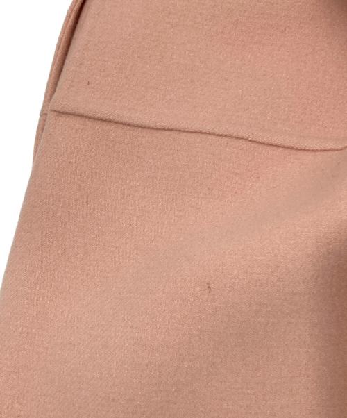 DRAWER（ドゥロワー）DRAWER (ドゥロワー) ノーカラーメルトンコート　6525-234-0700 ピンク サイズ:38の古着・服飾アイテム