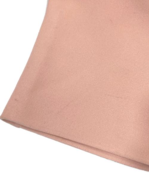 DRAWER（ドゥロワー）DRAWER (ドゥロワー) ノーカラーメルトンコート　6525-234-0700 ピンク サイズ:38の古着・服飾アイテム