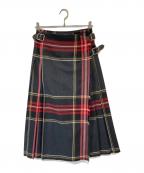 O'NEIL OF DUBLINオニールオブダブリン）の古着「ロングチェックスカート」｜ピンク