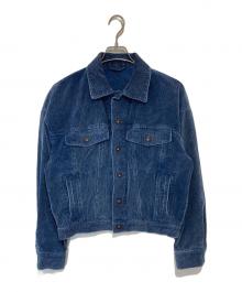 l'heritage martinique（レリタージュ マルティニーク）の古着「インディゴコーデュロイブルゾンジャケット　A0353FJM360」｜インディゴ