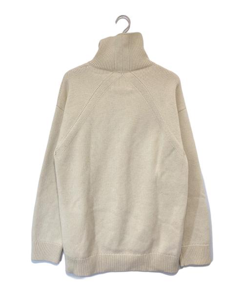 JIL SANDER（ジルサンダー）JIL SANDER (ジルサンダー) タートルネックニット JSMT752039 ベージュ サイズ:50の古着・服飾アイテム