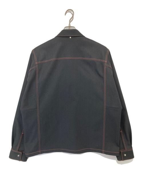 OAMC（オーエーエムシー）OAMC (オーエーエムシー) 22AW alphablouson（アルファブルゾン）ステッチシャツジャケット　22A280AU21 グレー サイズ:Lの古着・服飾アイテム
