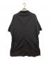 Yohji Yamamoto pour homme (ヨウジヤマモト プールオム) オープンカラー ドルマンスリーブ ロングシャツ 22SS HG-B33-057 ブラック サイズ:3：16000円