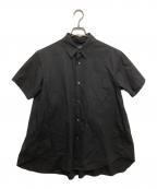 FUMITO GANRYUフミトガンリュウ）の古着「PLEATED SHIRT」｜ブラック