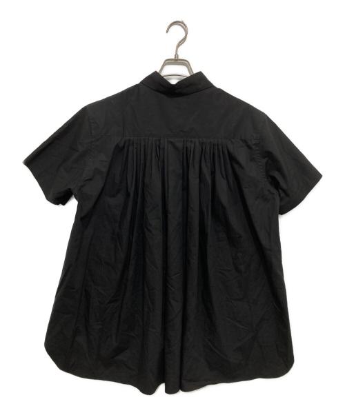 FUMITO GANRYU（フミトガンリュウ）FUMITO GANRYU (フミトガンリュウ) PLEATED SHIRT ブラック サイズ:３の古着・服飾アイテム