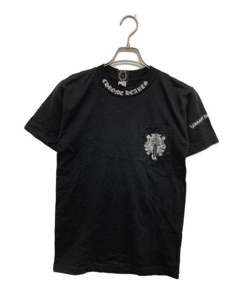 CHROME HEARTS（クロムハーツ）CHROME HEARTS (クロムハーツ) ダガーポケットTシャツ ブラック サイズ:Sの古着・服飾アイテム
