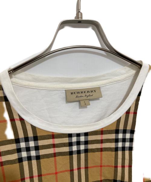 BURBERRY LONDON（バーバリーロンドン）BURBERRY LONDON (バーバリーロンドン) プレイド ノバチェックTシャツ ブラウン サイズ:Lの古着・服飾アイテム