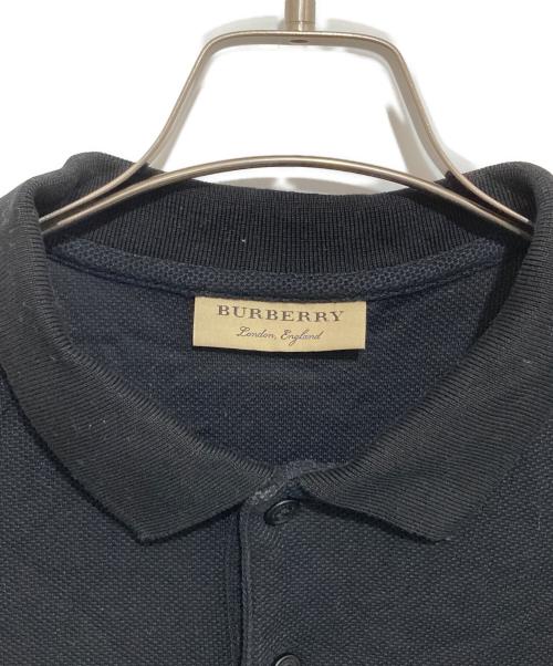 BURBERRY LONDON（バーバリーロンドン）BURBERRY LONDON (バーバリーロンドン) プリントポロシャツ ブラック サイズ:-の古着・服飾アイテム