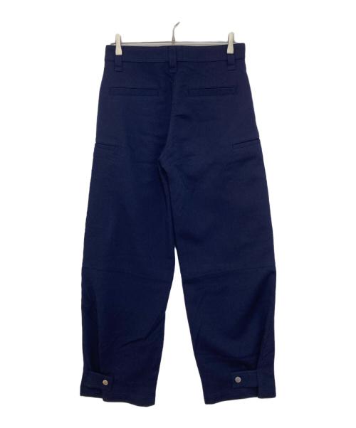 AMI Alexandre Mattiussi（アミアレクサンドルマテュッシ）AMI Alexandre Mattiussi (アミアレクサンドルマテュッシ) Taupe Cargo Pants（トープカーゴパンツ）デザインハイウエストパンツ ネイビー サイズ:Sの古着・服飾アイテム