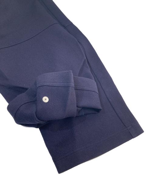 AMI Alexandre Mattiussi（アミアレクサンドルマテュッシ）AMI Alexandre Mattiussi (アミアレクサンドルマテュッシ) Taupe Cargo Pants（トープカーゴパンツ）デザインハイウエストパンツ ネイビー サイズ:Sの古着・服飾アイテム