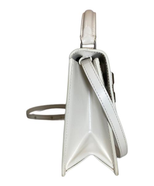 OFFWHITE（オフホワイト）OFFWHITE (オフホワイト) Jitney  ターンロック ショルダーバッグ　ペイント　アート ホワイトの古着・服飾アイテム