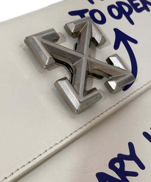 OFFWHITE（オフホワイト）OFFWHITE (オフホワイト) Jitney  ターンロック ショルダーバッグ　ペイント　アート ホワイトの古着・服飾アイテム