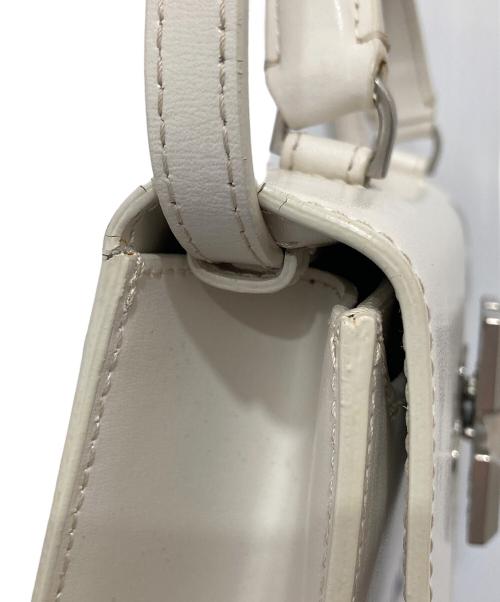 OFFWHITE（オフホワイト）OFFWHITE (オフホワイト) Jitney  ターンロック ショルダーバッグ　ペイント　アート ホワイトの古着・服飾アイテム