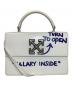 OFFWHITE（オフホワイト）の古着「Jitney  ターンロック ショルダーバッグ　ペイント　アート」｜ホワイト