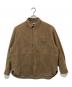 Blanc YM（ブランワイエム）の古着「24AW Goat Suede Wide Shirt Beige（ゴートスエードワイドシャツ）　BL-24A-GSWS」｜ベージュ