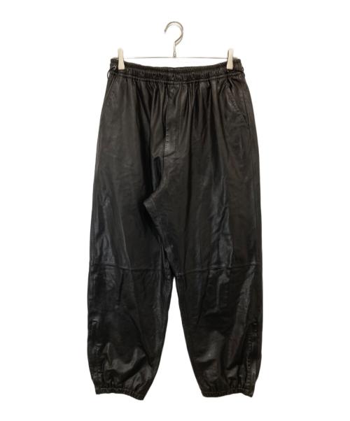 barbell object（バーベルオブジェクト）barbell object (バーベルオブジェクト) JOHN (ジョン) JOHN別注 goatskin training pants（ゴートスキン トレーニングパンツ）/ レザーパンツ　bo-04exjn01 ブラック サイズ:3の古着・服飾アイテム
