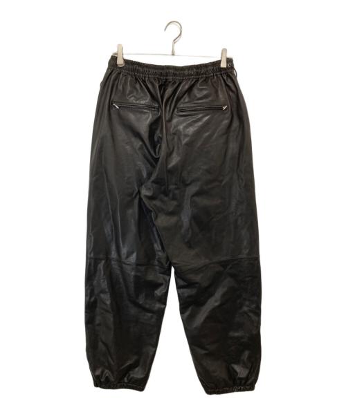 barbell object（バーベルオブジェクト）barbell object (バーベルオブジェクト) JOHN (ジョン) JOHN別注 goatskin training pants（ゴートスキン トレーニングパンツ）/ レザーパンツ　bo-04exjn01 ブラック サイズ:3の古着・服飾アイテム