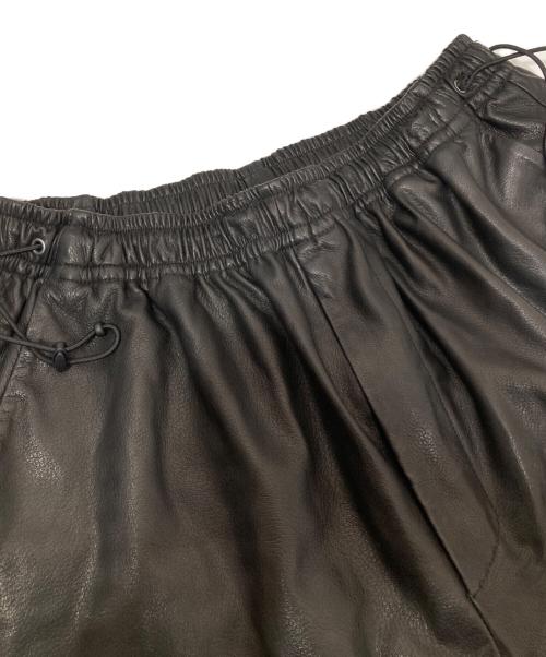 barbell object（バーベルオブジェクト）barbell object (バーベルオブジェクト) JOHN (ジョン) JOHN別注 goatskin training pants（ゴートスキン トレーニングパンツ）/ レザーパンツ　bo-04exjn01 ブラック サイズ:3の古着・服飾アイテム