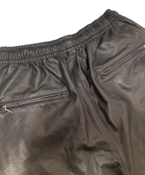 barbell object（バーベルオブジェクト）barbell object (バーベルオブジェクト) JOHN (ジョン) JOHN別注 goatskin training pants（ゴートスキン トレーニングパンツ）/ レザーパンツ　bo-04exjn01 ブラック サイズ:3の古着・服飾アイテム
