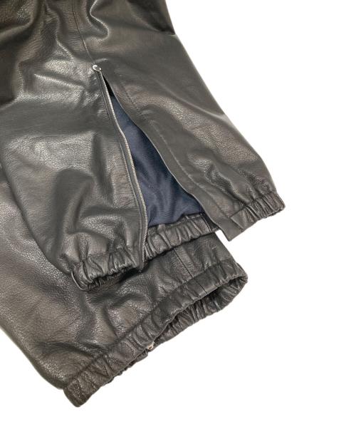 barbell object（バーベルオブジェクト）barbell object (バーベルオブジェクト) JOHN (ジョン) JOHN別注 goatskin training pants（ゴートスキン トレーニングパンツ）/ レザーパンツ　bo-04exjn01 ブラック サイズ:3の古着・服飾アイテム