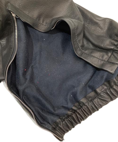 barbell object（バーベルオブジェクト）barbell object (バーベルオブジェクト) JOHN (ジョン) JOHN別注 goatskin training pants（ゴートスキン トレーニングパンツ）/ レザーパンツ　bo-04exjn01 ブラック サイズ:3の古着・服飾アイテム