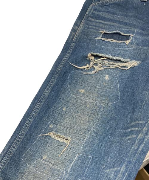 N.HOOLYWOOD（エヌ ハリウッド）N.HOOLYWOOD (エヌ ハリウッド) LEE (リー) 別注 リペア ダメージ ペインターパンツ　95146 インディゴ サイズ:Sの古着・服飾アイテム