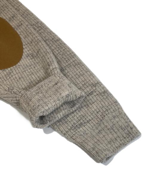 THE SHINZONE（ザ シンゾーン）THE SHINZONE (ザ シンゾーン) 25AW ELBOW PATCH KNIT PULLOVER（エルボーパッチニットプルオーバー） / カシミヤ混 クルーネックニット　25AMSNI02 ベージュ サイズ:FOの古着・服飾アイテム