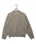 THE SHINZONE（ザ シンゾーン）の古着「25AW ELBOW PATCH KNIT PULLOVER（エルボーパッチニットプルオーバー） / カシミヤ混 クルーネックニット　25AMSNI02」｜ベージュ