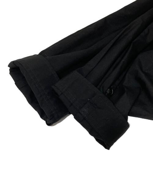 Yohji Yamamoto pour homme（ヨウジヤマモト プールオム）Yohji Yamamoto pour homme (ヨウジヤマモト プールオム) Cupro Staff Shirt（キュプラスタッフロングシャツ）HW-B08-212 ブラック サイズ:3の古着・服飾アイテム