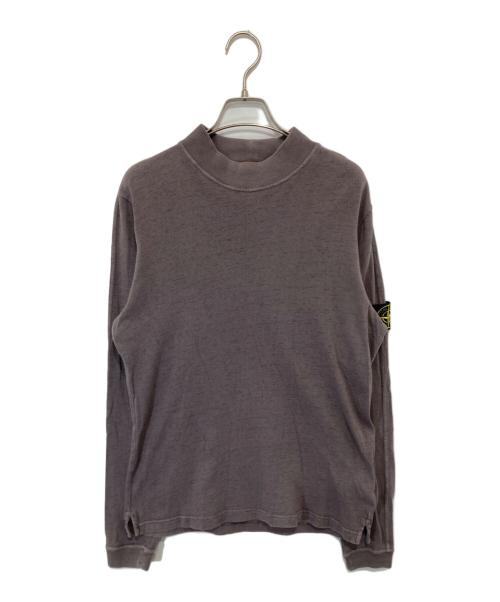 STONE ISLAND（ストーンアイランド）STONE ISLAND (ストーンアイランド) ワッペン付モックネックカットソー　651523438 グレー サイズ:Sの古着・服飾アイテム