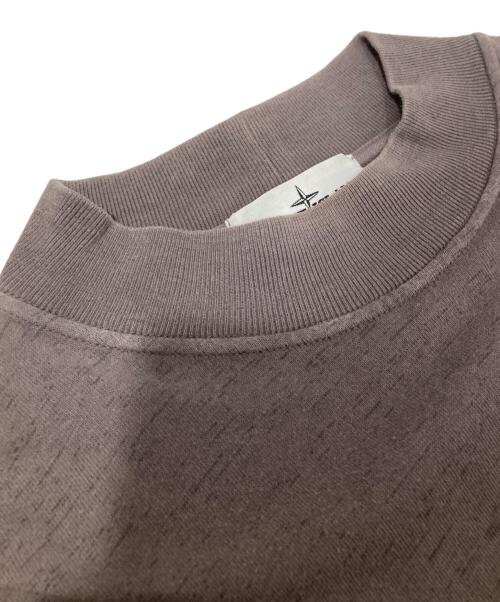 STONE ISLAND（ストーンアイランド）STONE ISLAND (ストーンアイランド) ワッペン付モックネックカットソー　651523438 グレー サイズ:Sの古着・服飾アイテム