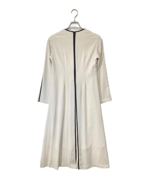 anuans（アニュアンス）anuans (アニュアンス) BI-COLOR PIPING ONE PIECE 1523530473-0 ホワイト サイズ:SIZE Freeの古着・服飾アイテム
