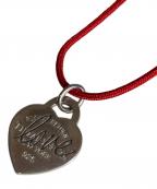 TIFFANY & Co.ティファニー アンド コー）の古着「リターントゥ ハート loveペンダント　SILVER925」｜シルバー×レッド