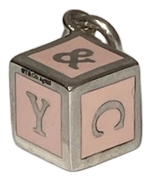 TIFFANY & Co.（ティファニー アンド コー）TIFFANY & Co. (ティファニー アンド コー) ブロックチャーム ペンダントトップ　SILVER925 ピンクの古着・服飾アイテム