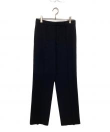 AURALEE（オーラリー）の古着「TENSE WOOL DOUBLE CLOTH SLACKS　テンス ウール ダブルクロス スラックス　A23AS01WP」｜ブラック