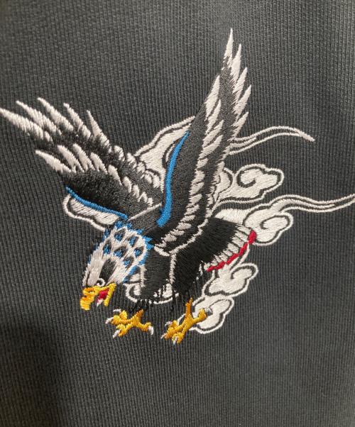 roarguns（ロアーガンズ）roarguns (ロアーガンズ) WOLF EAGLE SWEAT PT ウルフイーグルスウェットパンツ　AW21BRENPT03LV ブラック サイズ:4の古着・服飾アイテム