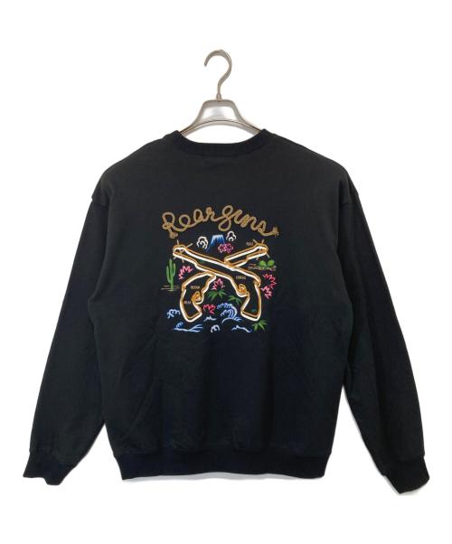 roarguns（ロアーガンズ）roarguns (ロアーガンズ) SOUVENIR SWEAT SHIRT（スーベニアスウェットシャツ）　25FGT-02　25年モデル ブラック サイズ:4の古着・服飾アイテム