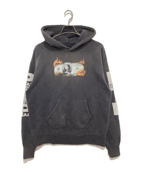 SAINT MICHAEL（セントマイケル）SAINT MICHAEL (セントマイケル) PTP HOODIE / BRND MONEY 24SS SM-YS8-0000-C51 グレー サイズ:Lの古着・服飾アイテム