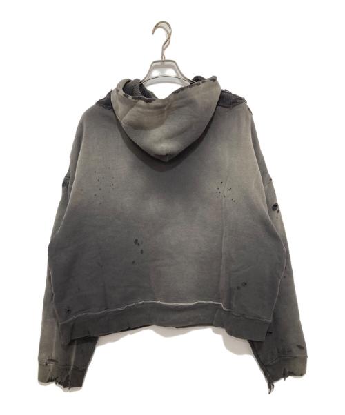 SAINT MICHAEL（セントマイケル）SAINT MICHAEL (セントマイケル) DBL FC ZIP HOODIE　ダブル エフシー ジップ フーディー　24AW　SM-YS1-0000-042 グレー サイズ:Mの古着・服飾アイテム