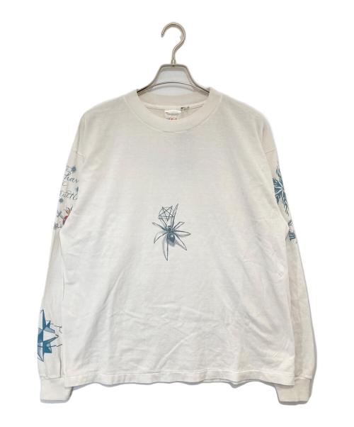 SAINT MICHAEL（セントマイケル）SAINT MICHAEL (セントマイケル) 25AW ×DR.WOO TATTOO DW LS TEE　SM-HR1-0000-C29 ホワイト サイズ:Lの古着・服飾アイテム