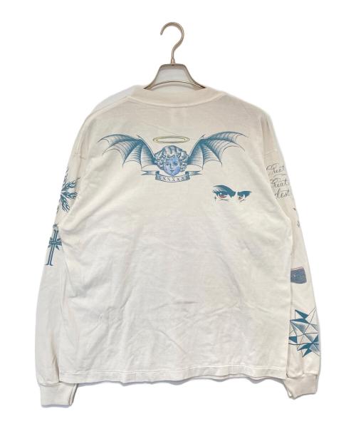 SAINT MICHAEL（セントマイケル）SAINT MICHAEL (セントマイケル) 25AW ×DR.WOO TATTOO DW LS TEE　SM-HR1-0000-C29 ホワイト サイズ:Lの古着・服飾アイテム