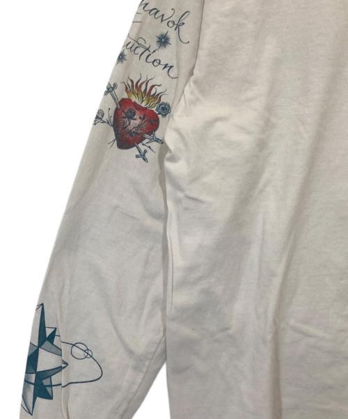 SAINT MICHAEL（セントマイケル）SAINT MICHAEL (セントマイケル) 25AW ×DR.WOO TATTOO DW LS TEE　SM-HR1-0000-C29 ホワイト サイズ:Lの古着・服飾アイテム