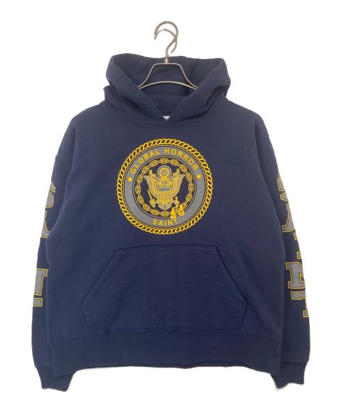 SAINT MICHAEL（セントマイケル）SAINT MICHAEL (セントマイケル) SAINT HOODIE 25AW  ネイビー サイズ:Mの古着・服飾アイテム