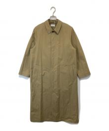 ATON（エイトン）の古着「ORGANIC COTTON TWILL | BALMACAAN COAT(バルマカーンコート) 25SS 	8003586」｜ベージュ