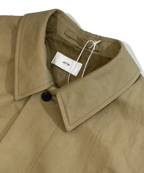 ATON（エイトン）ATON (エイトン) ORGANIC COTTON TWILL | BALMACAAN COAT(バルマカーンコート) 25SS 	8003586 ベージュ サイズ:02の古着・服飾アイテム